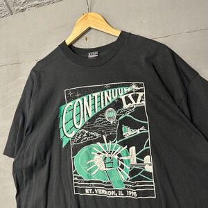VINTAGE 1995 MT VERNON IL CONTINUUM EVENT TSHIRT ADULT XXL BLACK